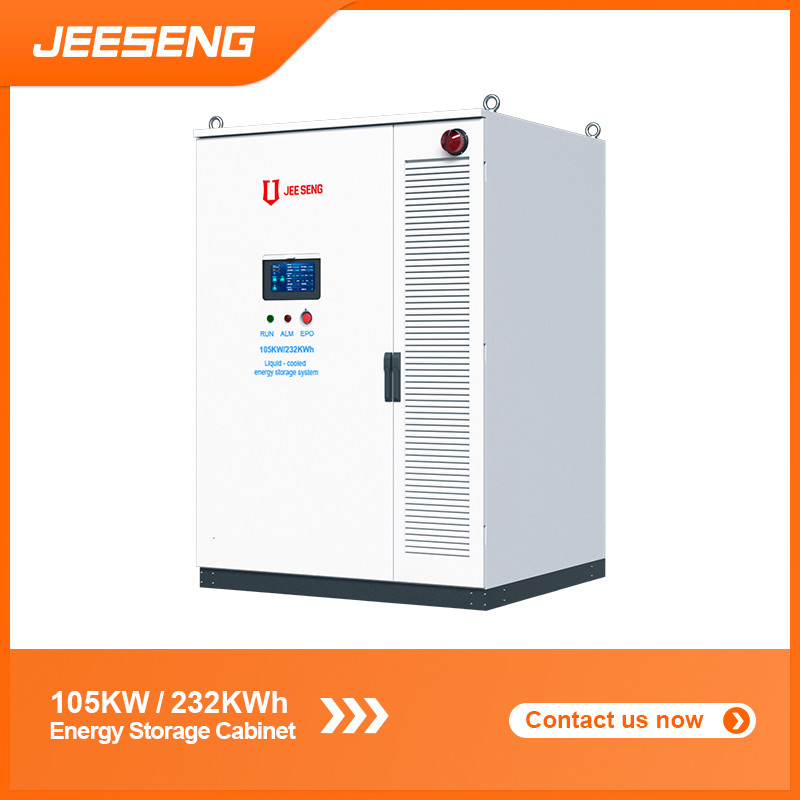 105KW 232KWh Armadio di accumulo di energia raffreddato a liquido per sistemi di accumulo di energia industriali e commerciali