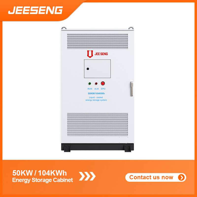 50KW 104KWh Armadio di stoccaggio dell'energia raffreddato a liquido per il sistema di stoccaggio dell'energia industriale e commerciale